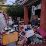 image of junk on patio